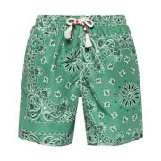 Grøn Havetøj Bandana Print Shorts