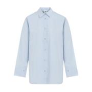 Periwinkle Blue Cotton Derris Shirt