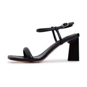 Elegant High Heeled Sandals - Sort