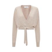 Wrap Front Cardigan Sweaters