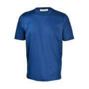 Blå Bomuldscasual T-shirt
