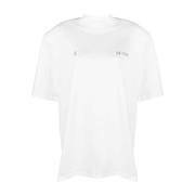 Hvid Bomuld Jersey Logo T-shirt