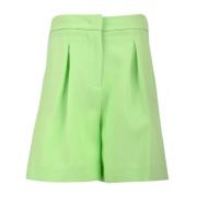 Grøn Elegant Bermuda Shorts med Lynlås