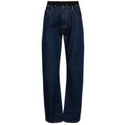Almindelige Jeans i Blå Denim