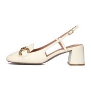 Elegante Creme Slingbacks