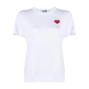 Pixelated Heart Hvid T-shirt