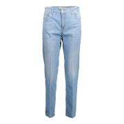 Lysblå bomuld jeans & bukser