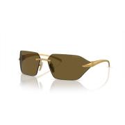 Stylish Sunglasses in Satin Yellow Gold