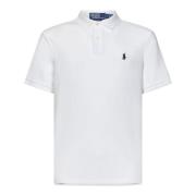 Klassisk Polo Skjorte Hvid Bomuldsblanding