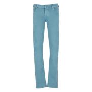 Lysblå Bomuld Jeans
