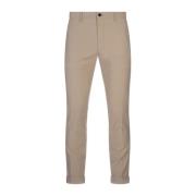 Slim Fit Brun Twill Bukser