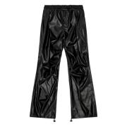 Oversized cargo pants in coated fabric