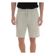 Stribet Bermuda Shorts Elastisk Talje Jogging Stil