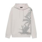 Grå Sweater med Palm Tree Motif