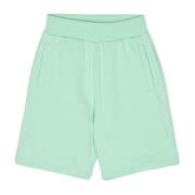 Grøn Bomuld Bermuda Shorts
