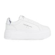 Bright White-Silver Sneakers