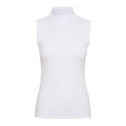 Rollneck Top Pure White