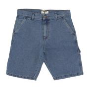 Denim Carpenter Shorts Streetwear Blå