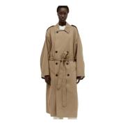 Bomuld Kasjmir Blanding Trench Coat