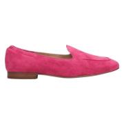 Kvinders Fuchsia Loafers lavet af Ægte Velour ER00112785