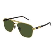 Gold Green Sunglasses