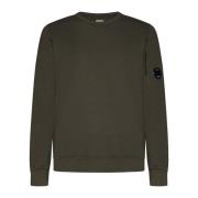Grøn Bomuld Crew Neck Sweater