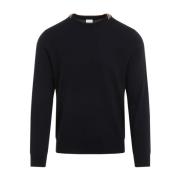 Mørkeblå Crew Neck Sweater