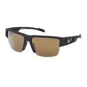 Matte Black/Brown Sunglasses SP0071