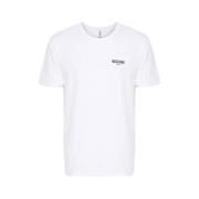 Hvid Logo Bomuld T-shirt