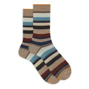 Italienske korte sokker Multifarvede Striber