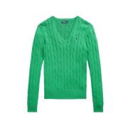 Kimberly Twisted Knit V-Neck Sweater