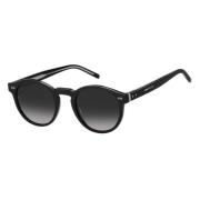 Stilfulde solbriller med mørkegrå linser