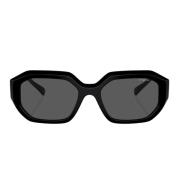 Moderne uregelmæssige solbriller med tofarvet logo