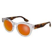 Transparent Havana Orange Mirror Solbriller