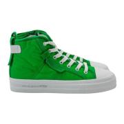 Grøn og hvid højtop sneaker