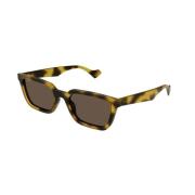 Stilfulde solbriller i gul og brun