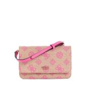 Loralee Crossbody Organizer Taske Beige Pink