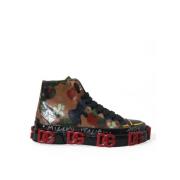 Camouflage High Top Sneakers med Pynt