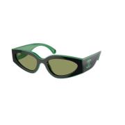 Stilfulde Sort Grøn Flaske Solbriller