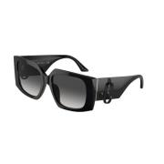 Stilfulde solbriller med sort ramme