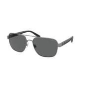 Stilfulde solbriller med grå linser