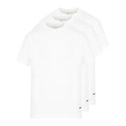 Hvid Bomuld T-Shirt Sæt