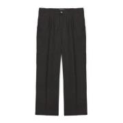 Flax Stretch Cotton Trousers