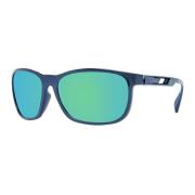 Blå Mirrored Sport Solbriller UV Beskyttelse