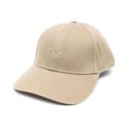 Beige Baseball Cap Broderet Logo Mænds