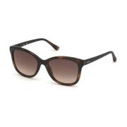 Stilfulde solbriller med brunt gradient linse