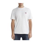 Broderet bomuld patch T-shirt