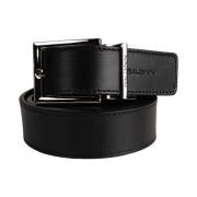 Reversible Leather Belt - Black