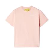 Børn Pink T-shirt med Logo Print