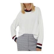 Kontrast Trim Kvinders Sweater